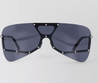 Rick Owens metal shield sunglasses