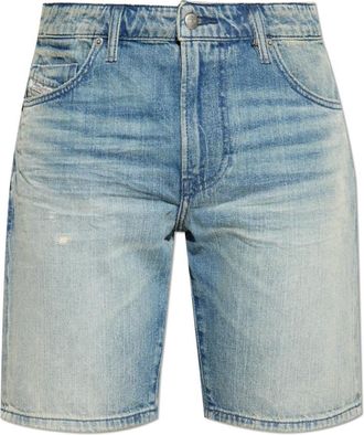 Diesel Korte Broeken, Heren, Blauw, W34, Denim, D-Fin denim shorts
