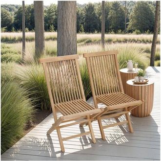 Happy Garden Happy Garden - Set di 2 sedie da giardino in teak lombok