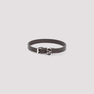 Valentino Garavani Ovalette Leather Bracelet