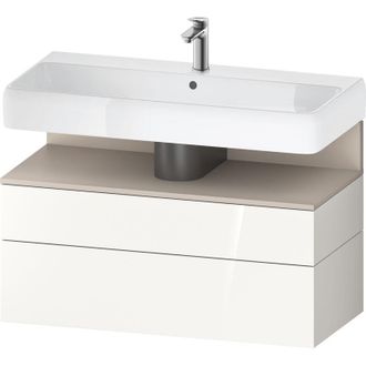 Duravit Duravit - Qatego Mueble Bajo Lavabo, 1 Extra&iacute;ble Y 1 Caj&oacute;n