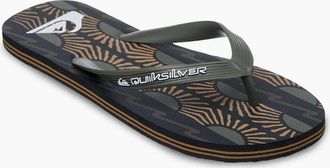 Quiksilver Mens Quiksilver Mens Molokai Art Flip Flops - Black - Size: 11