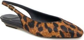 Kenneth Cole Berkette Slingback Flat in Leopard Haircalf at Nordstrom Rack, Size 7