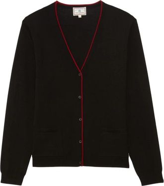 Ines De La Fressange Clotaire Cardigan - Dames - Vesten - Zwart - M - Wol - Truien & Vesten