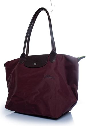 Longchamp Pre-owned Womens Le Pliage tote in burgundy - Red Nylon - One Size