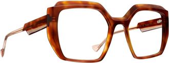 Caroline Abram Peggy Optisch Montuur - unisex - Accessoires - Bruin - Maat: 51 MM