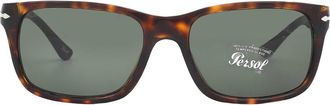 Persol Green Rectangular Mens Sunglasses PO3048S 24/31 58