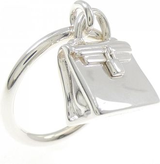 Herm&egrave;s Silver 925 Band Ring (Pre-Owned)