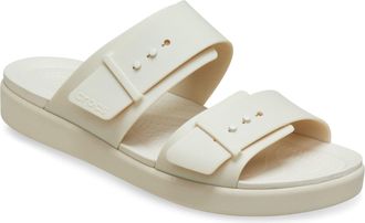 Crocs Brooklyn Buckle Dames Sandstone Sandalen