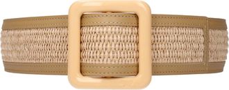Max Mara Beige Raffia Riem