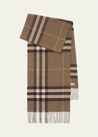 Burberry Check Cashmere Scarf
