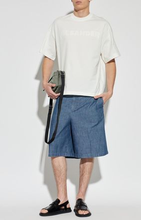 Jil Sander Denim Shorts, Mens, Blue