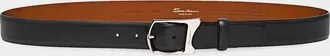 Santoni Men & apos;s Leather Belt