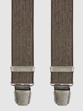 Bugatti Hosentr&auml;ger in Y-Form in Mittelbraun, Gr&ouml;&szlig;e 1