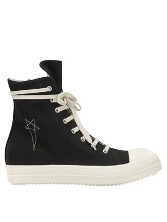 Rick Owens Black HIgh-top Sneakers
