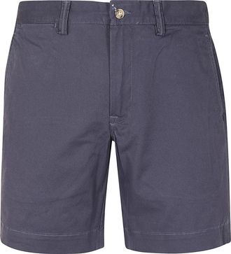 Ralph Lauren 8-Inch Stretch Straight Fit Chino Shorts - Heren - Korte Broeken - Blauw - W36 - Katoen - Korte Broeken