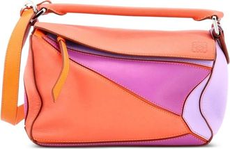 Loewe Puzzle Bag Leather Small satchel - Oranje
