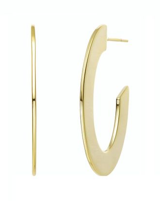 Rachel Glauber 14K Plated Open Hoops