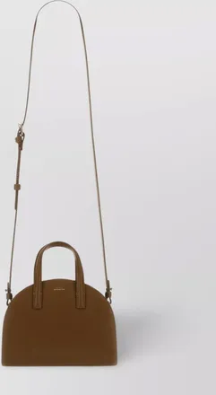 A.P.C. demi-lune small leather cross-body bag