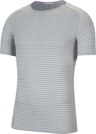Nike Techknit Ultra Casual Sports Round Neck Short Sleeve light grey CJ5345-084