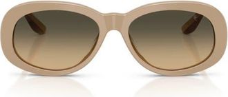 Brunello Cucinelli Claire 55mm Gradient Irregular Sunglasses in Beige at Nordstrom