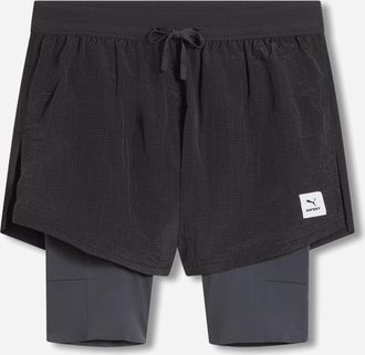 Puma Men s SAYSKY 2-in-1 9in Shorts Flat Dark Gray
