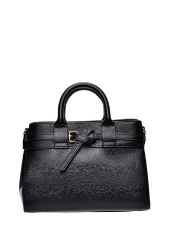 Isabella Rhea Zwart Rundleer Tas