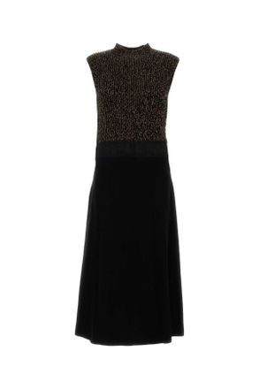 Prada Two Tone Wool Blend Dress