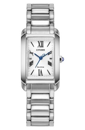 Citizen Bianca Tank Bracelet Watch, 19.5mm x 32.5mm in Silver-Tone at Nordstrom