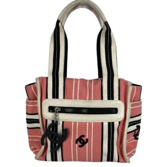 Chanel Pre-owned Vintage Borsa Tote a Spalla in Tela - - Pre-owned - Donna - Rosa - ONE SIZE