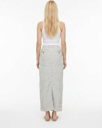 Dolce & Gabbana Womens Gray Polyamide Long Skirt