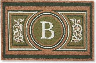 Frontgate Wingate Monogrammed Door Mat - Gold, 36 x 72, G - Frontgate