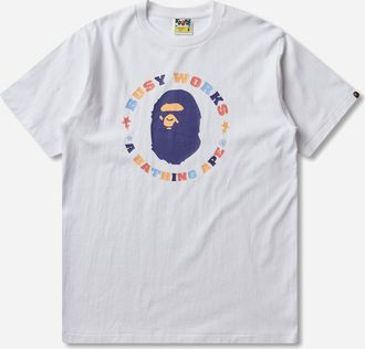 A Bathing Ape Men s Colors Busy Works STA T-Shirt White
