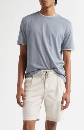 Eleventy Cotton T-Shirt in 080113 Denim White Lt Grey at Nordstrom, Size Small