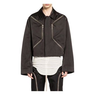Rick Owens Heizer MAC JKT - male - Rick Owens - Light Jackets - Black - M - Jackets
