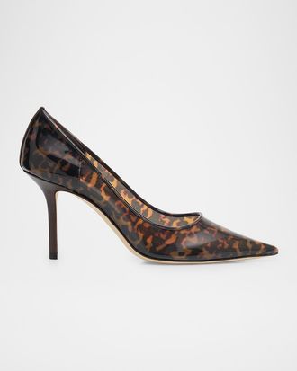 Jimmy Choo London Love 85mm Tortoiseshell TPU Pumps