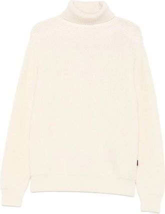 Sebago Klassieke Wollen Trui Bianco - Heren - Coltruien - Wit - S - Wol - Truien & Vesten
