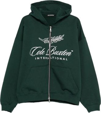 Cole Buxton Sweatshirt - Heren - Vesten met rits - Groen - L - Hoodies & sweatvesten