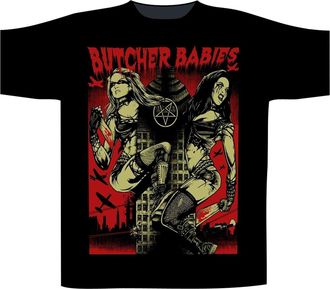 Proud Butcher Babies Tower of Power Short Sleeve T Shirt Black