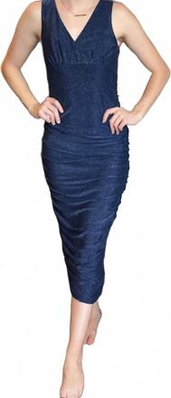 Lavender Brown Naomi Sparkle Dress In Navy