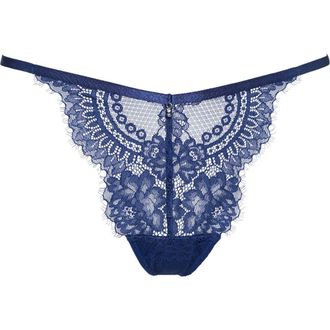 Hunkem&ouml;ller Mabel G-String in Twilight Blue at Nordstrom, Size X-Large
