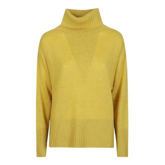 Aragona Pullover met col - Dames - Coltruien - Geel - XS - Truien & Vesten