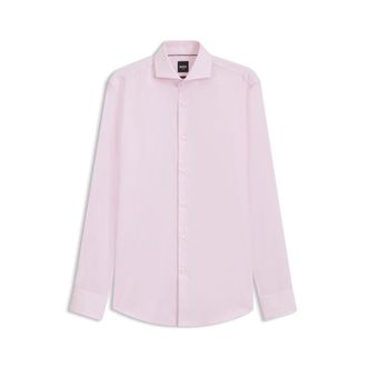 BOSS ONE Slim-fit shirt in wrinkle-resistant Oxford cotton