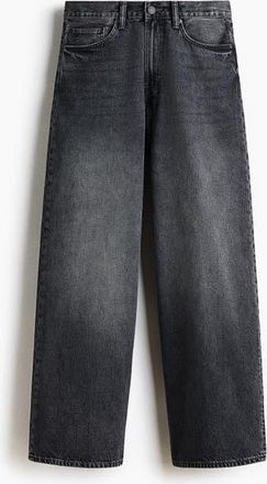 H&M Wide Jeans in Denim Gray at Nordstrom, Size 38 X 32