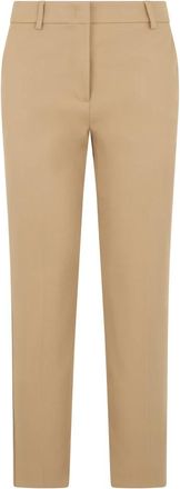 Max Mara Klassieke katoenen broek - Dames - Chinos - Beige - XS - Katoen - Broeken