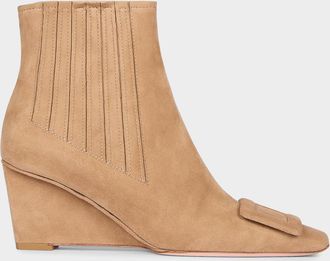 Roger Vivier Belle Vivier 60MM Suede Boots