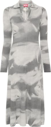 Diesel M-Bridge midi dress - women - Wool - S - Grey