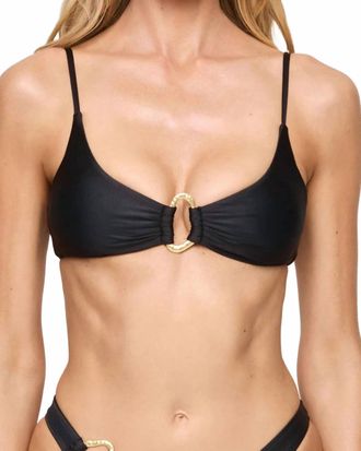 L*Space Amory Bikini Top In Black