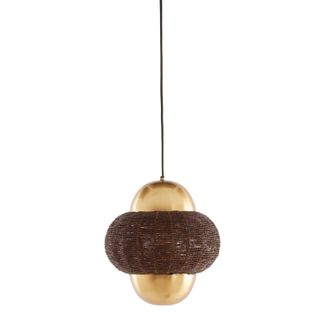 Light & Living L&aacute;mpara Colgante - Cetara - Marr&oacute;n - Metal - E27 - Light&living