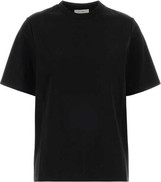 The Row Black Crew Neck Short Sleeves T-Shirt